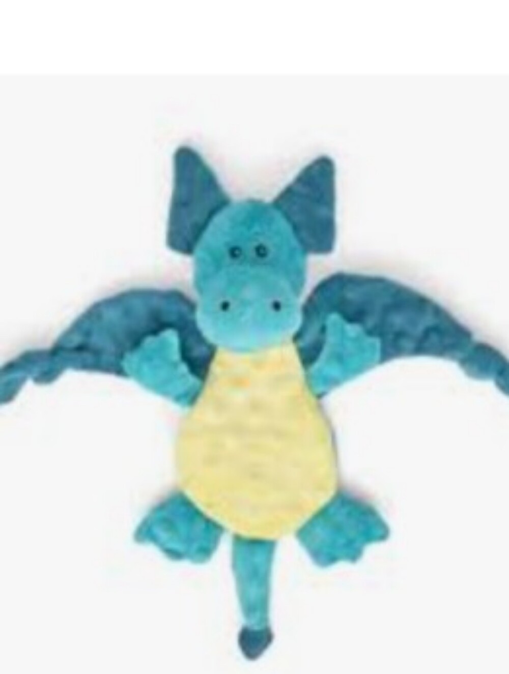 Bark Dingbert the Dragon Plush Squeaky Dog Toy.